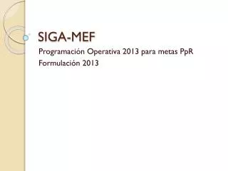 siga mef