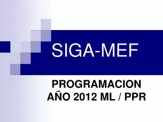 siga mef