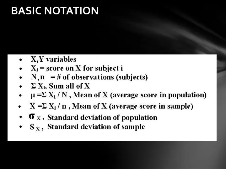 basic notation