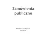 Zamówienia publiczne - slide 1