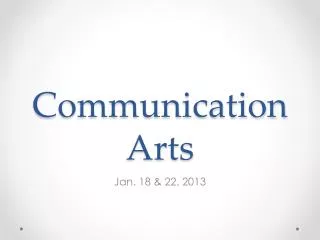 Communication Arts