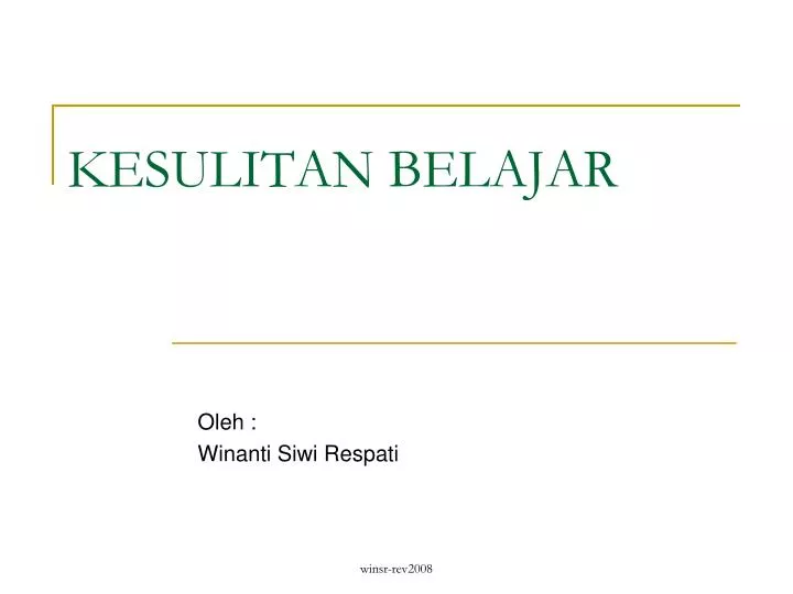 kesulitan belajar