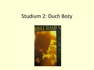 stud ium 2 duch bo y