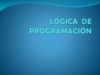 l gica de programaci n