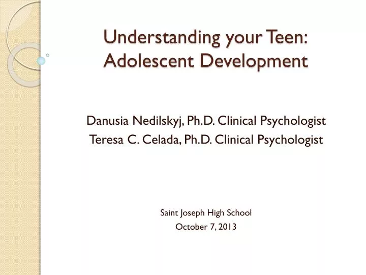 understanding your teen adolescent development