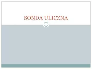 sonda uliczna