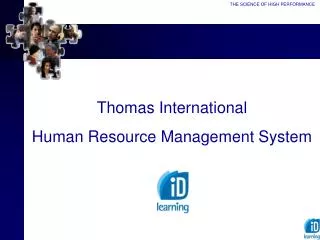 Thomas International Human Resource Management System