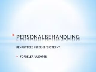 personalbehandling