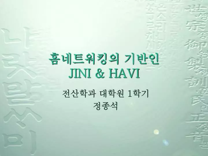 jini havi