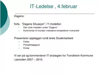 it ledelse 4 februar