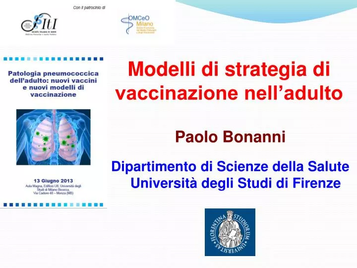 modelli di strategia di vaccinazione nell adulto