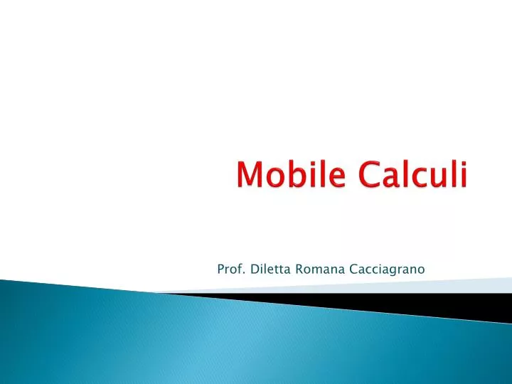 mobile calculi