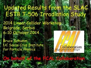 Updated Results from the SLAC ESTB T-506 Irradiation Study 2014 Linear Collider Workshop