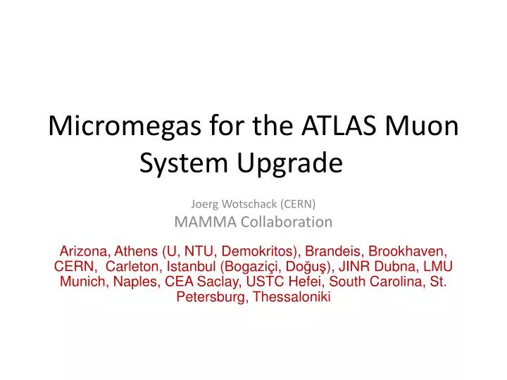 m icromegas for the atlas muon system upgrade