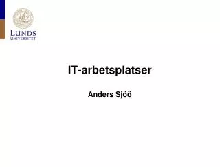 it arbetsplatser anders sj