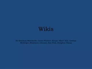 Wikis