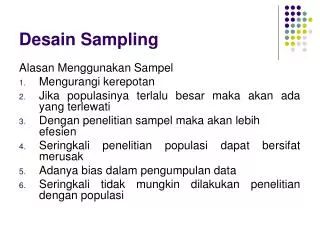 desain sampling