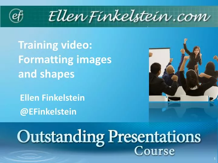 training video formatting images and shapes