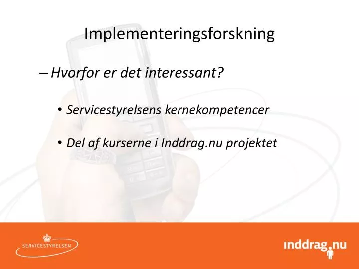 implementeringsforskning