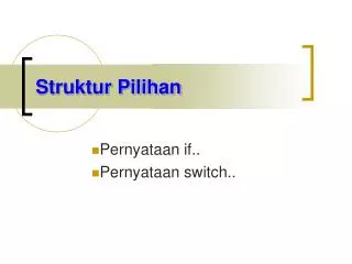 struktur pilihan