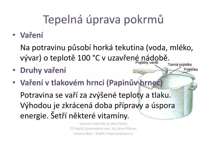 tepeln prava pokrm