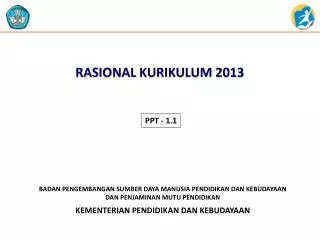 rasional kurikulum 2013