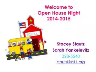 Welcome to Open House Night 2014-2015