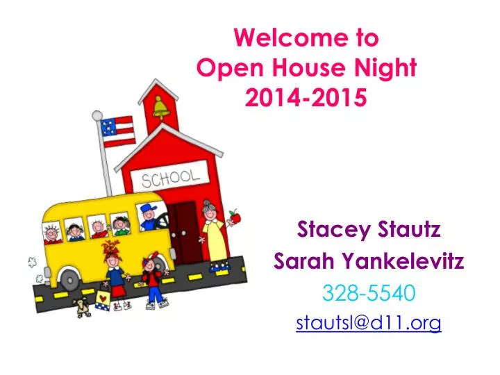 welcome to open house night 2014 2015