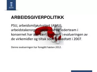 arbeidsgiverpolitikk