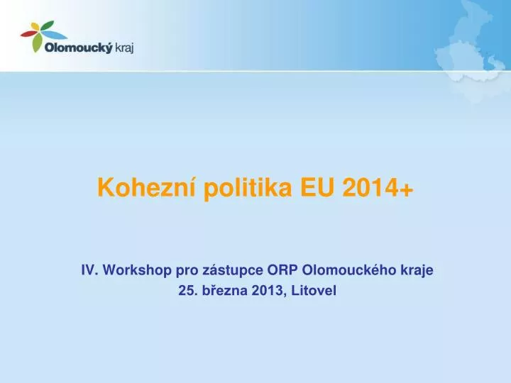 kohezn politika eu 2014