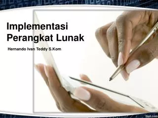 implementasi perangkat lunak