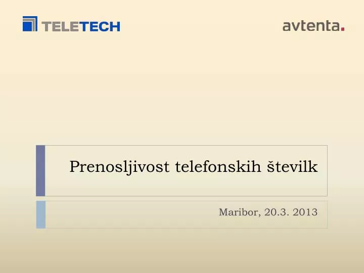 prenosljivost telefonskih tevilk