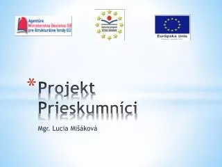 projekt prieskumn ci