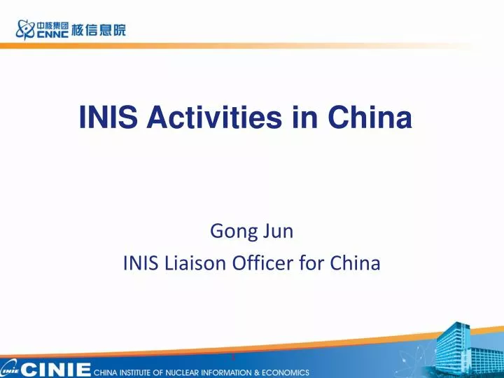 inis activities in china