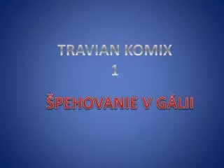 TRAVIAN KOMIX 1