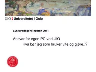 lynkursdagene h sten 2011