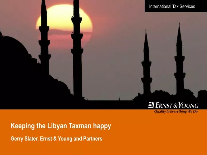 keeping the libyan taxman happy