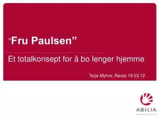 fru paulsen