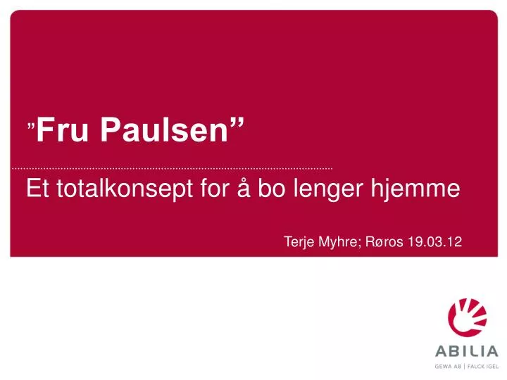 fru paulsen