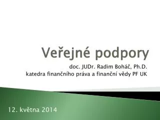 ve ejn podpory