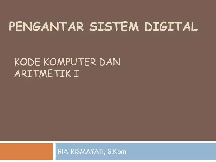 pengantar sistem digital
