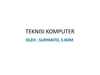 teknisi komputer