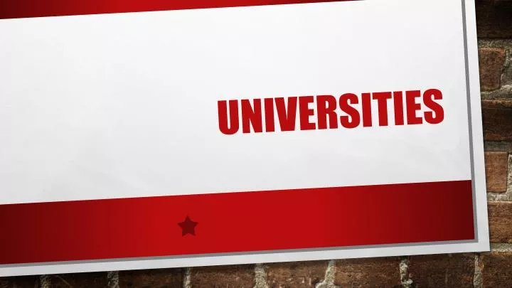 universities