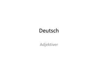 deutsch