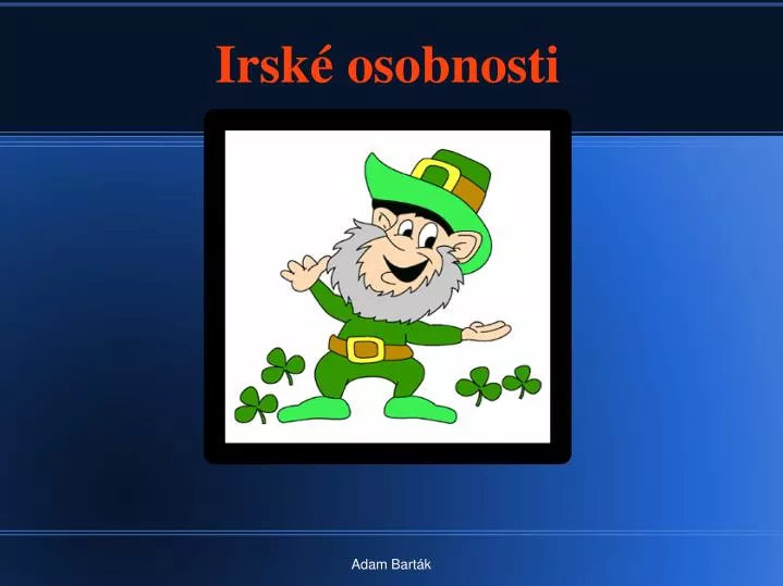 irsk osobnosti