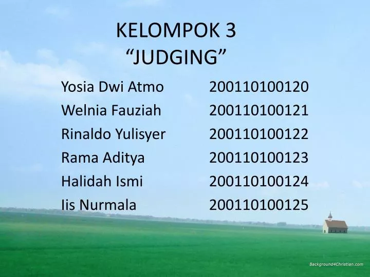 kelompok 3 judging