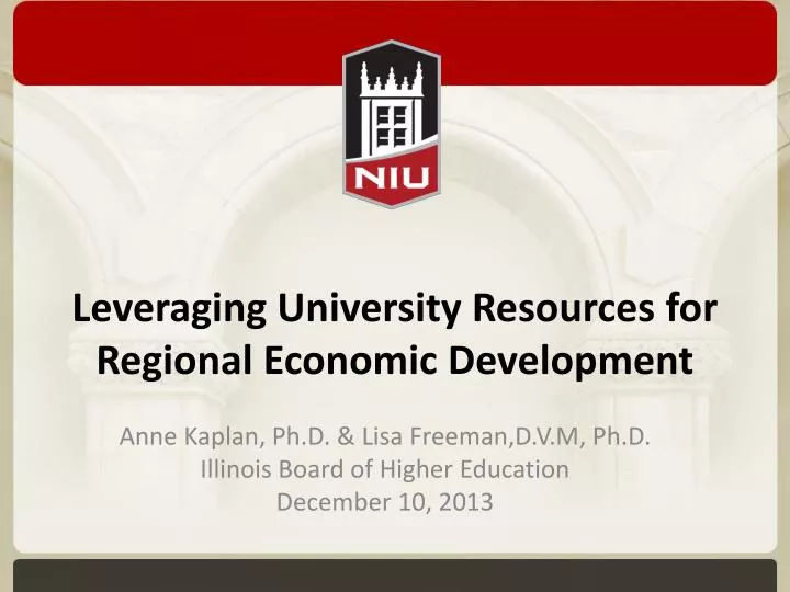 leveraging university resources for regional economic development