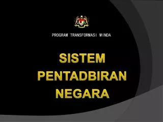 sistem pentadbiran negara