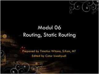 modul 06 routing static routing