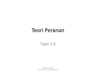 teori peranan